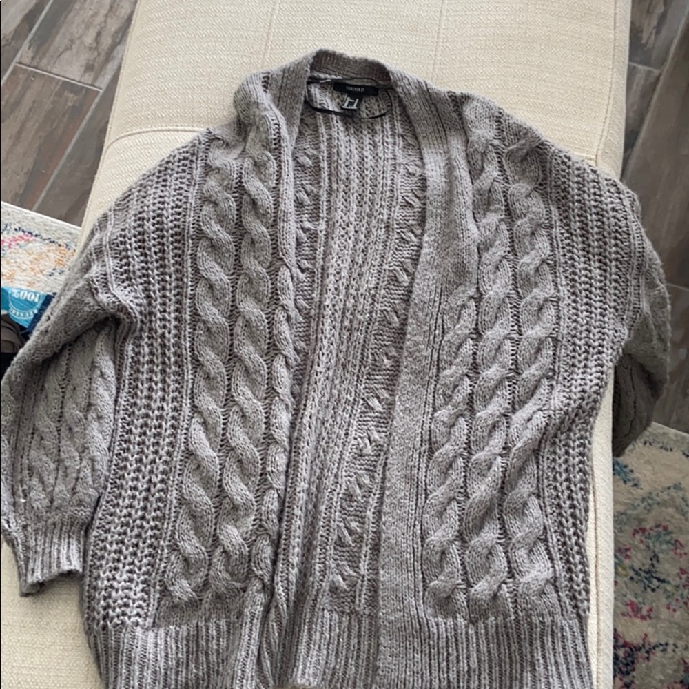 Grey cardigan